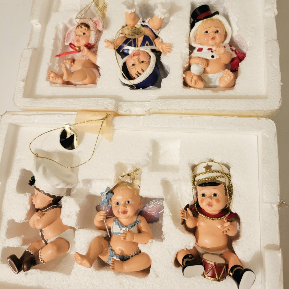 The Bradford Exchange "its not easy being cute" Christmas ornaments